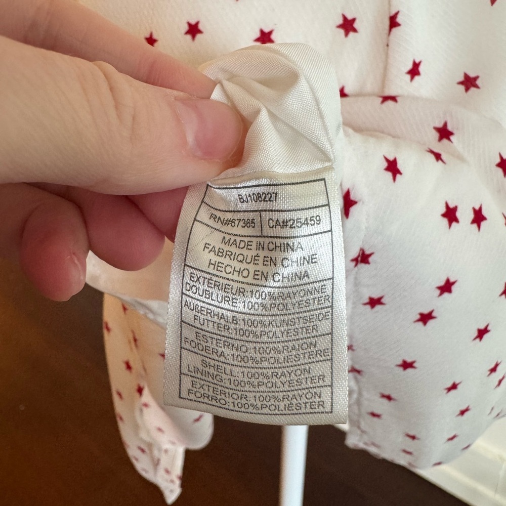 BB Dakota White Mini Dress with Red Star Pattern - Picture 10 of 13